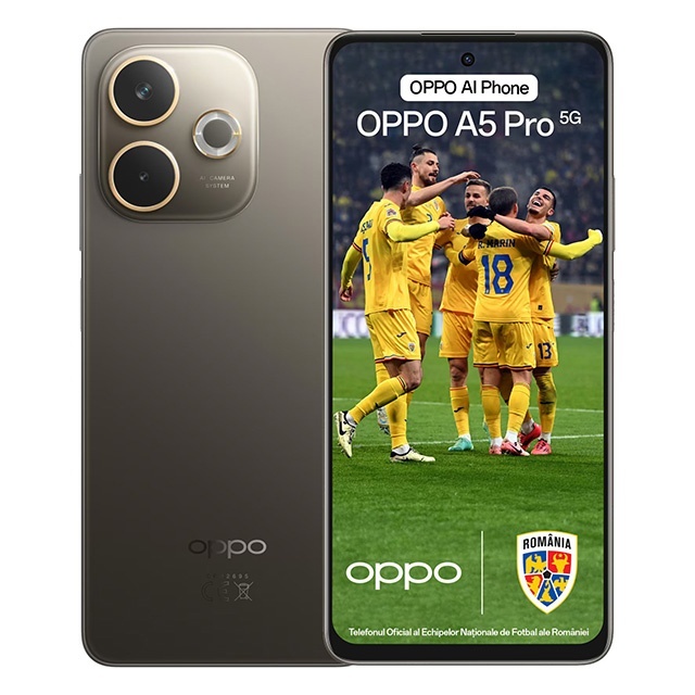 Telefon Oppo A5 Pro 256GB, Black Brown