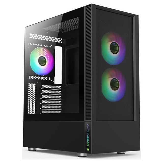 Unitate Pc Alphagear Tempest Mesh Argb, AMD Ryzen 5 7600X, 32 GB DDR5, SSD de 1 TB, AMD Radeon RX 6750 XT