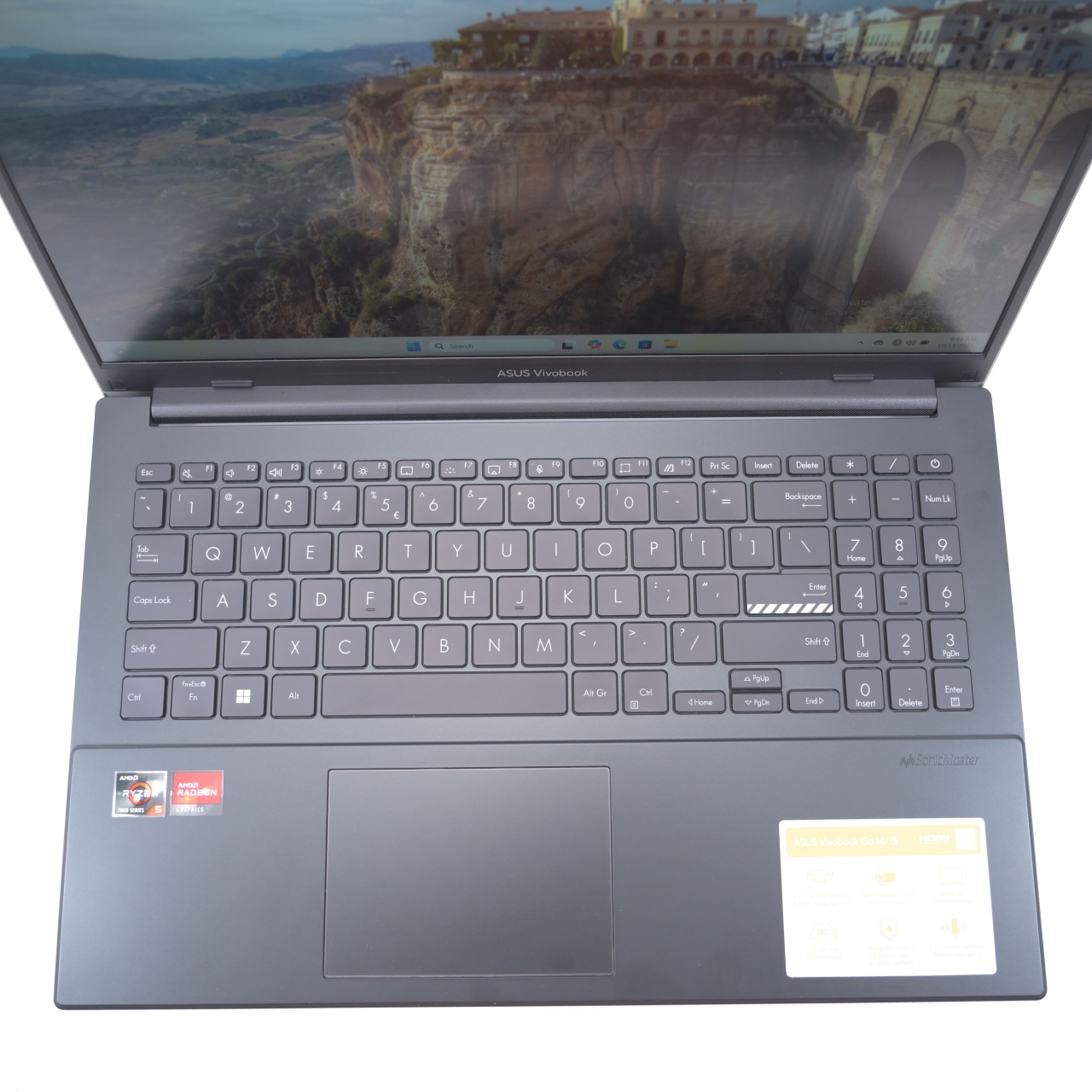 Laptop Asus VivoBook Go 15 (L1504FA-BQ611), AMD Ryzen 5 7520U, Ecran de 15.6