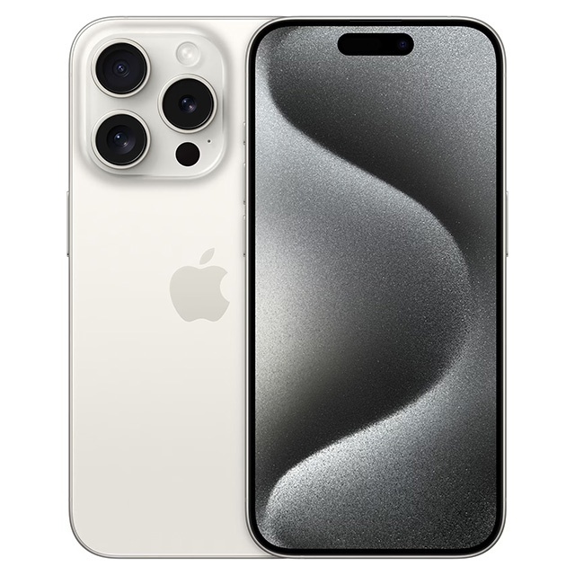 Telefon Apple iPhone 15 Pro 128GB, White Titanium