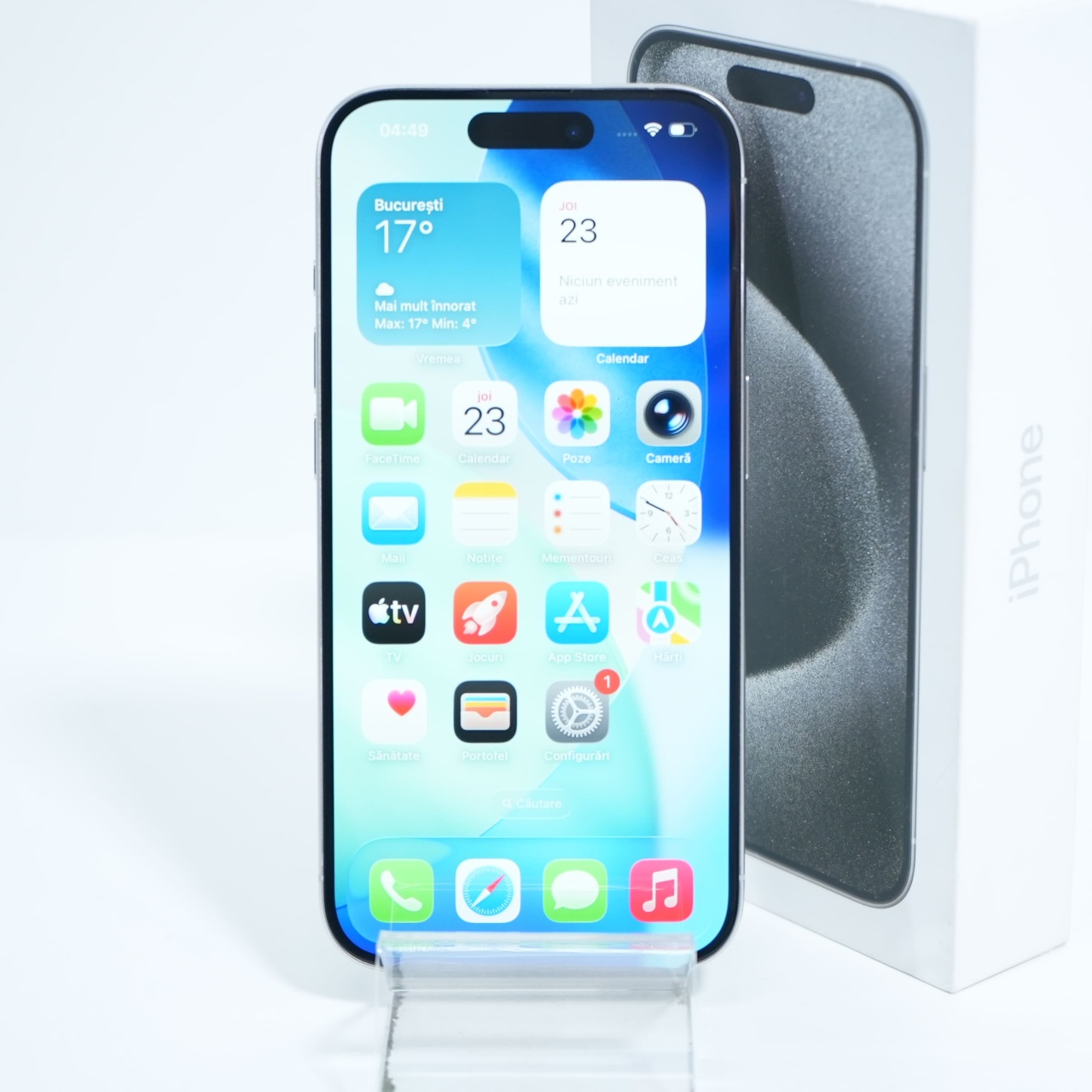 Telefon Apple iPhone 15 Pro 128GB, White Titanium - imagine 7