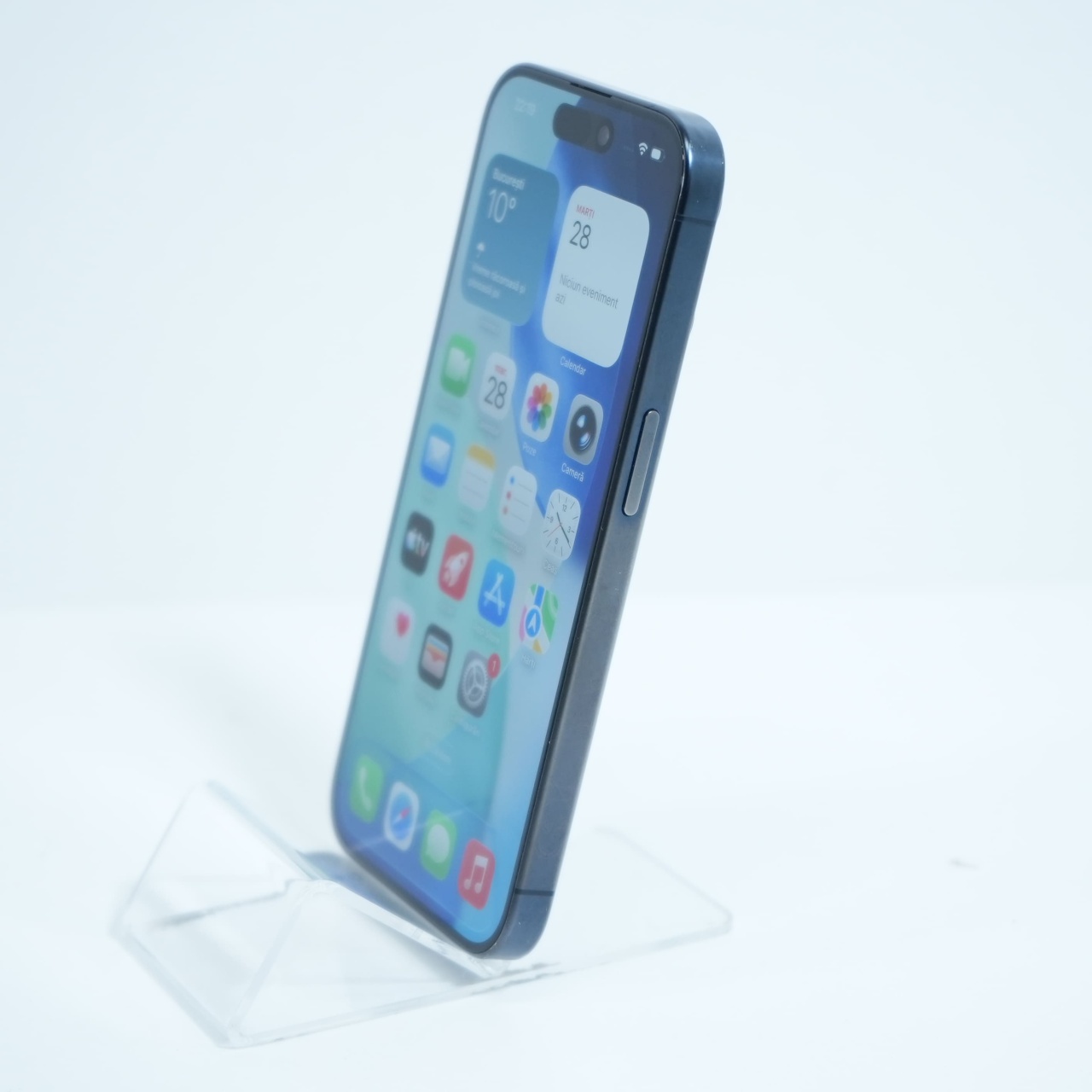 Telefon Apple iPhone 15 Pro 256GB, Blue Titanium - imagine 3