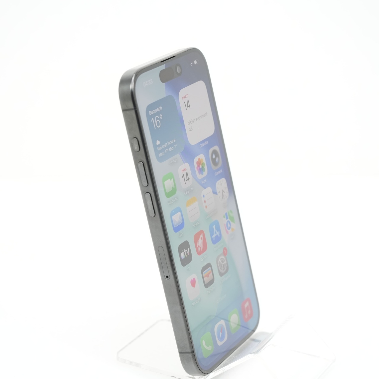 Telefon Apple iPhone 15 Pro 128GB, Black Titanium - imagine 3