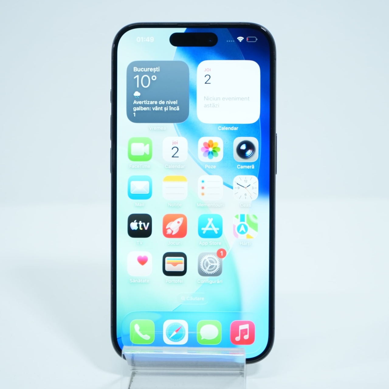 Telefon Apple iPhone 15 Pro 256GB, Black Titanium - imagine 2