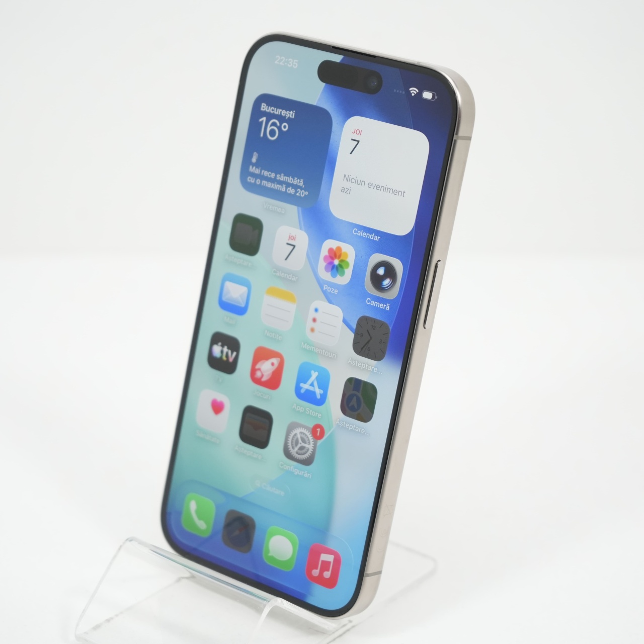 Telefon Apple iPhone 15 Pro 256GB, Natural Titanium - imagine 3