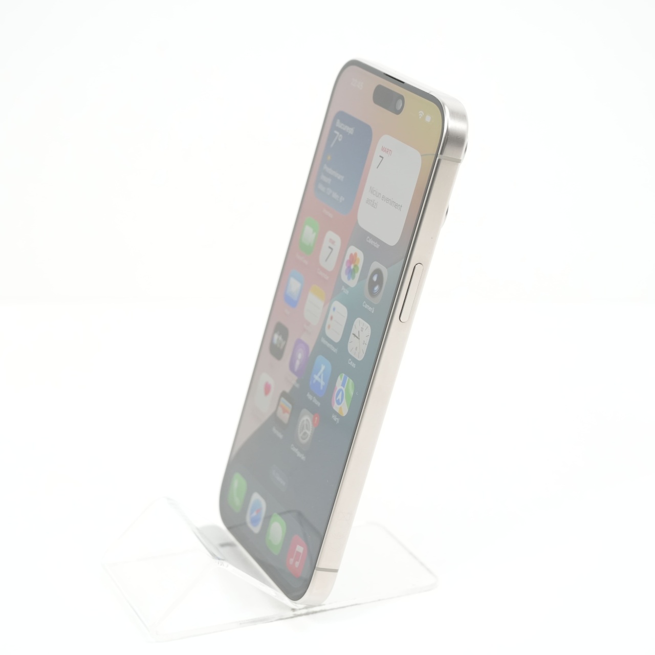 Telefon Apple iPhone 15 Pro Max 256GB, Natural Titanium - imagine 3