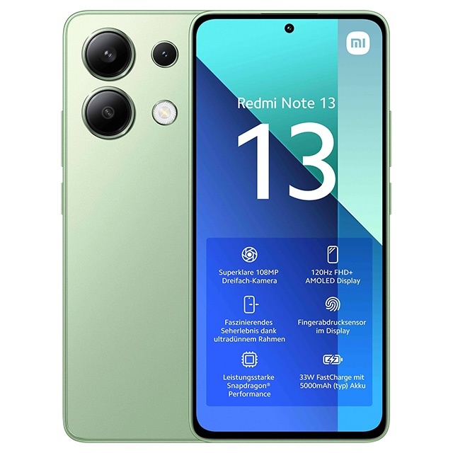 Telefon Xiaomi Redmi Note 13 4G, Midnight Black