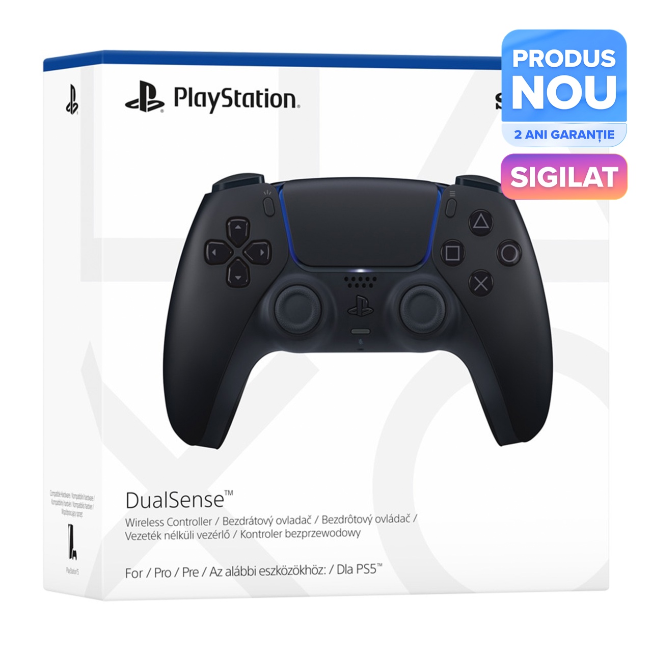 Controller Wireless PlayStation 5 (PS5) DualSense V2, Midnight Black - Imagine 2