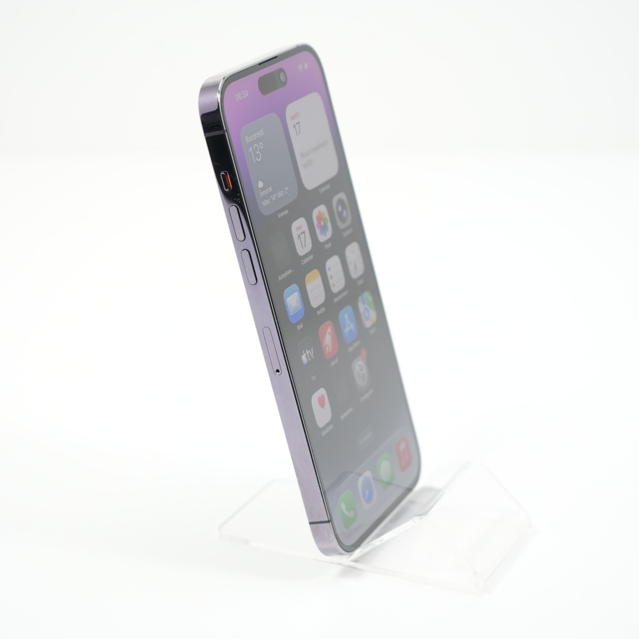 Telefon Apple iPhone 14 Pro Max 128GB, Deep Purple - imagine 3
