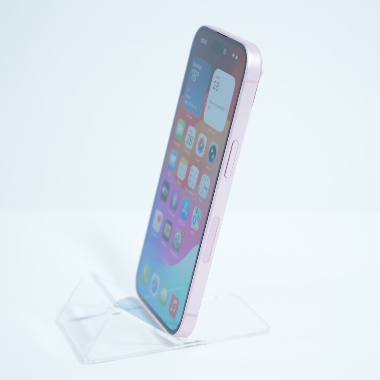 Telefon Apple iPhone 15 128GB, Pink, e-SIM only - imagine 4
