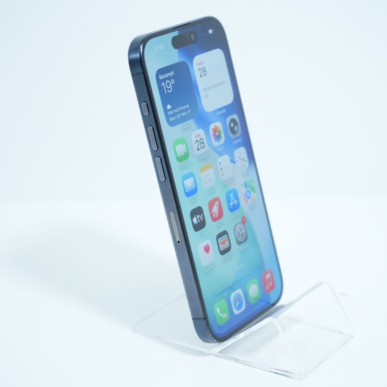 Telefon Apple iPhone 15 Pro 256GB, Blue Titanium - imagine 4