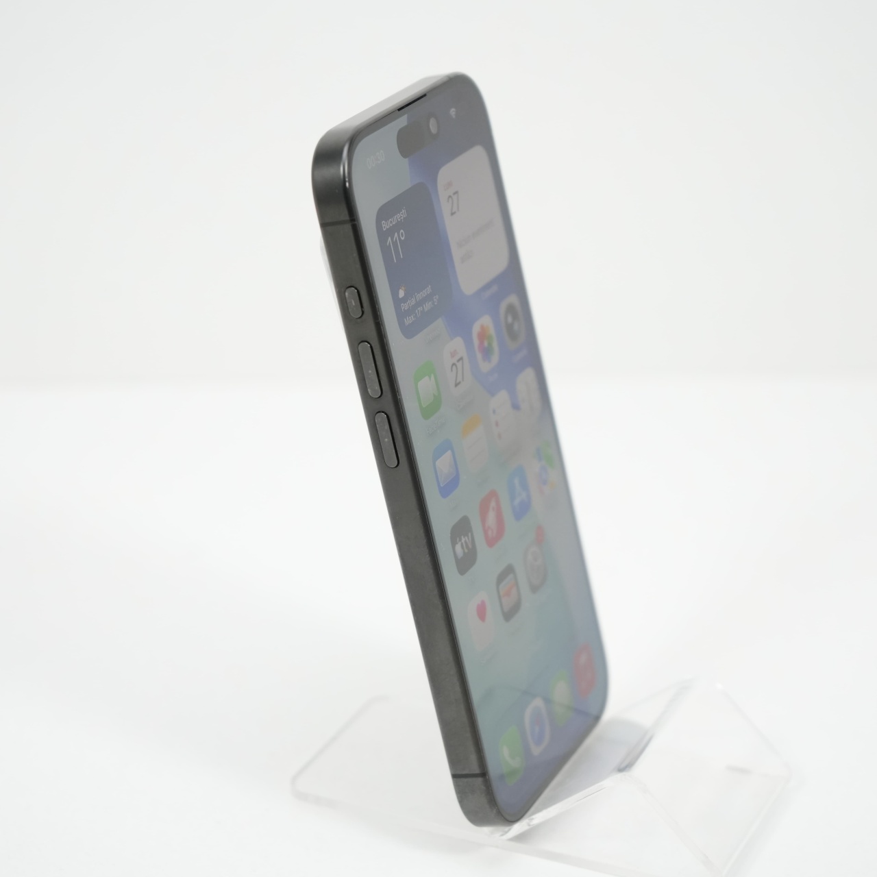 Telefon Apple iPhone 15 Pro 256GB Doar e-SIM, Black Titanium - imagine 4