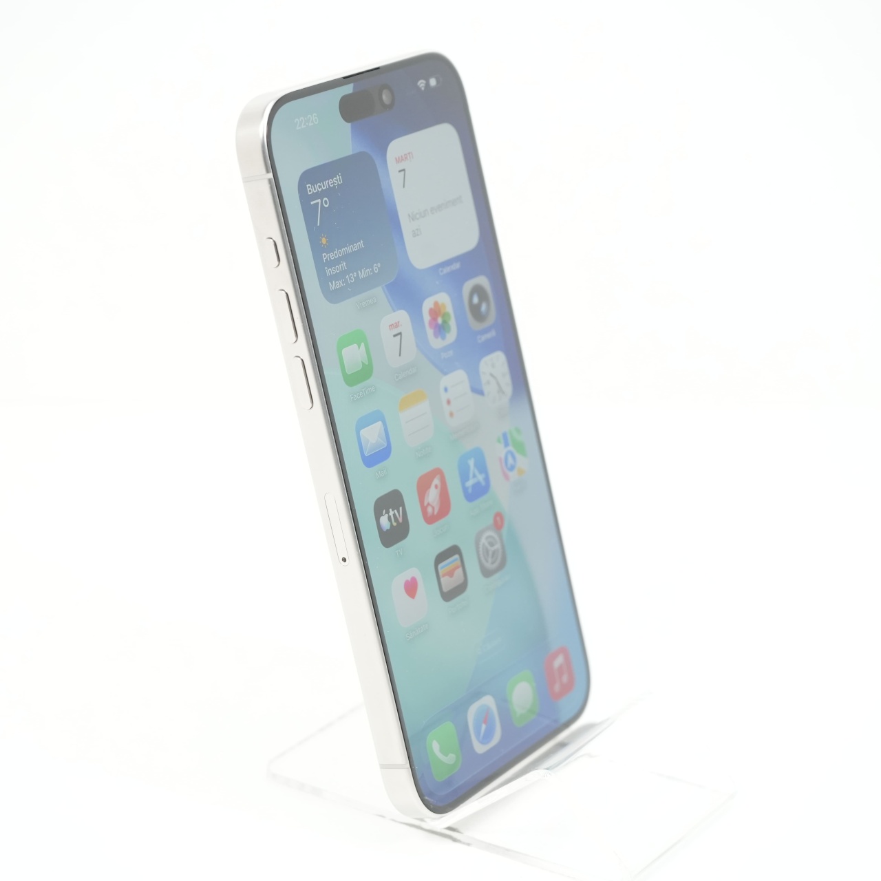 Telefon Apple iPhone 15 Pro Max 256GB, White Titanium - imagine 3