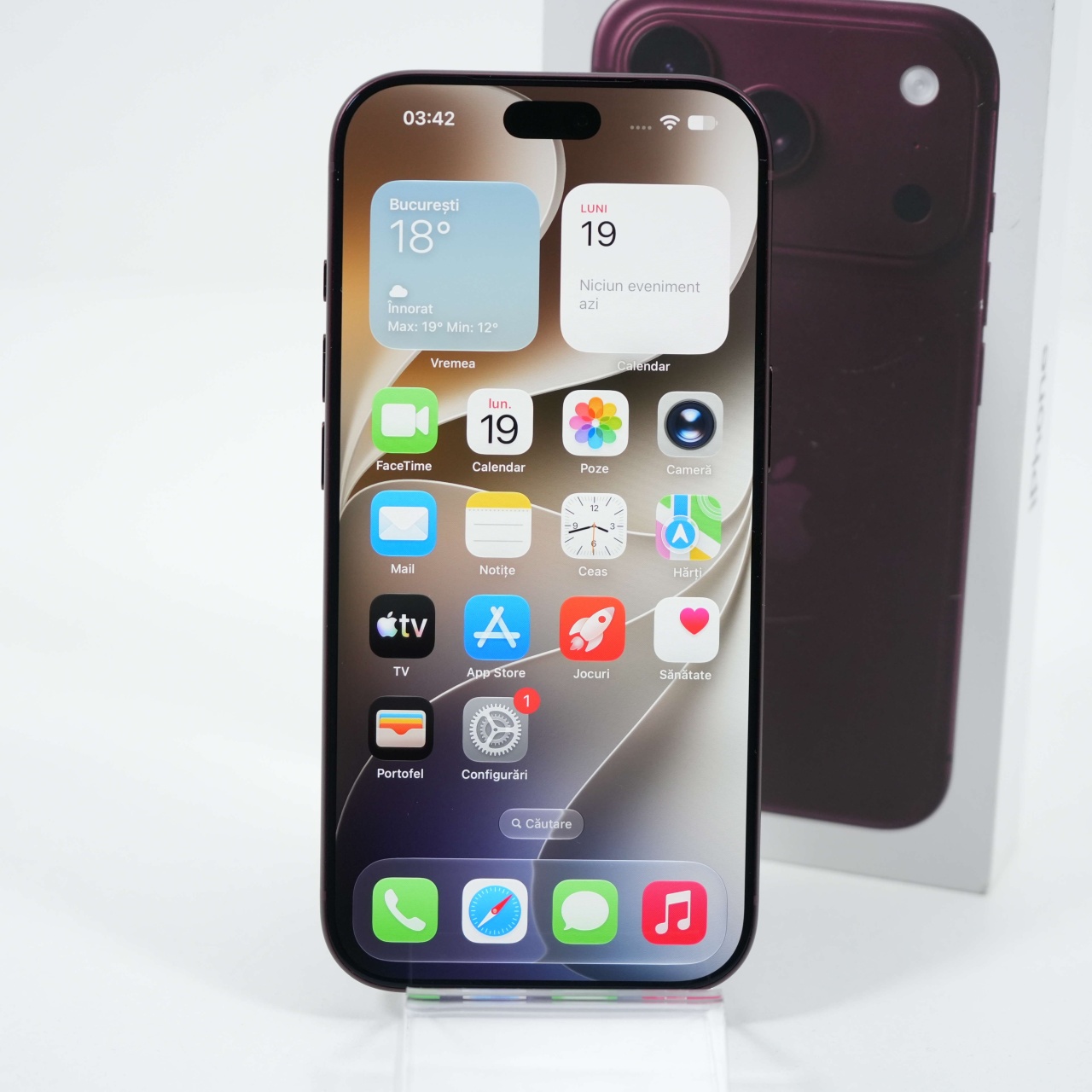 Telefon Apple iPhone 18 Pro 256GB, Burgundy - Imagine 5