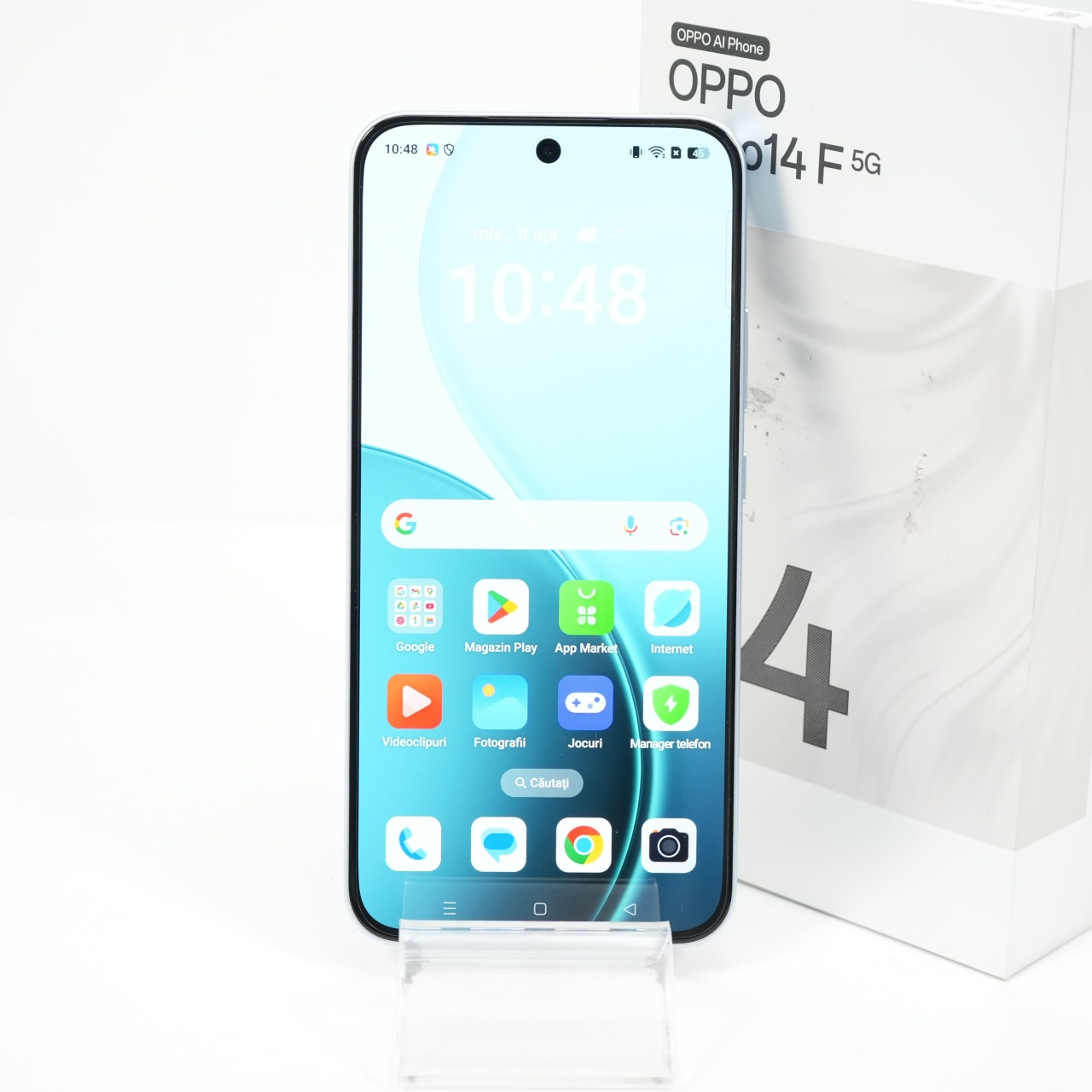 Telefon Oppo Reno14 F, 256GB, Opal Blue - imagine 2