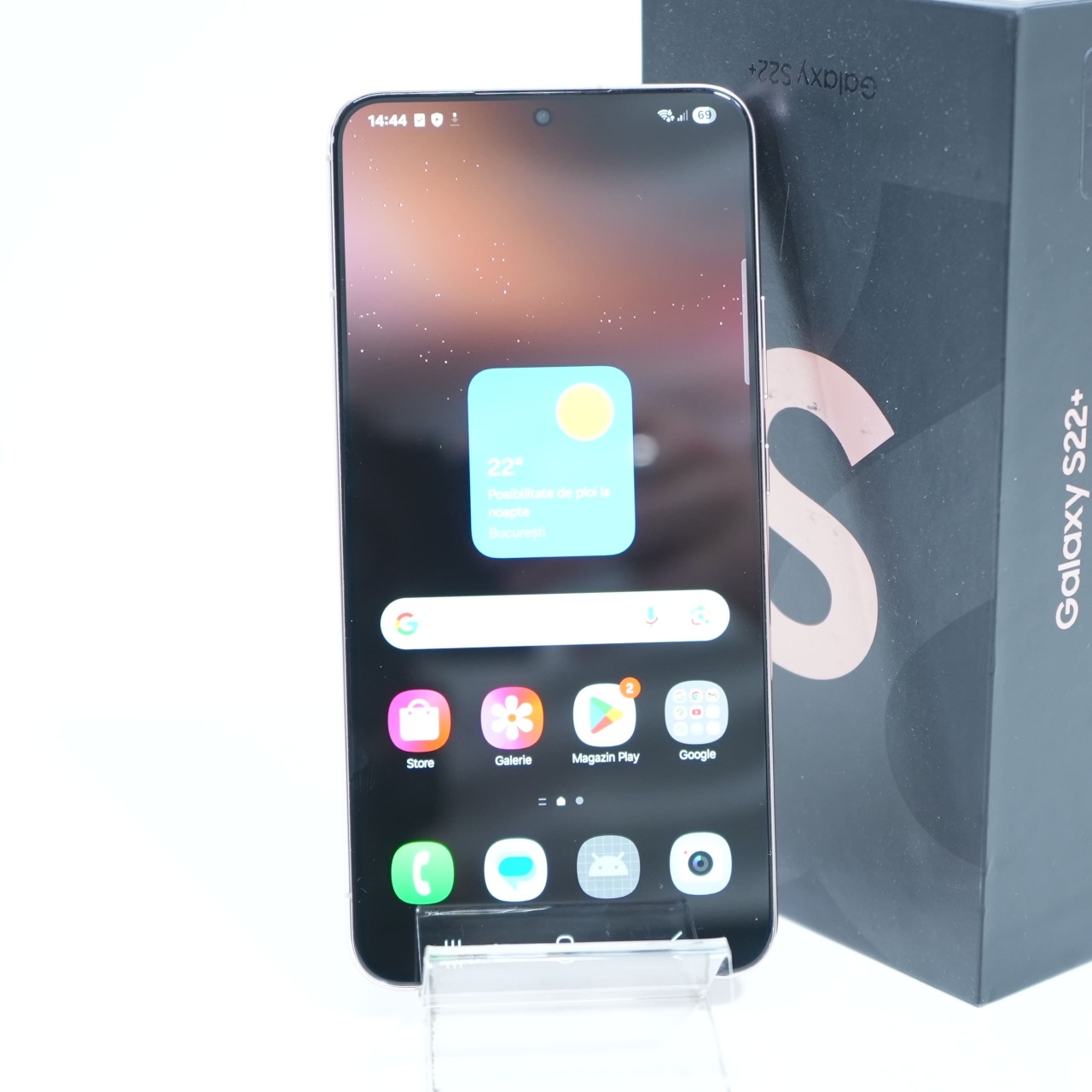 Telefon Samsung Galaxy S22+ 128GB, Pink Gold - imagine 7