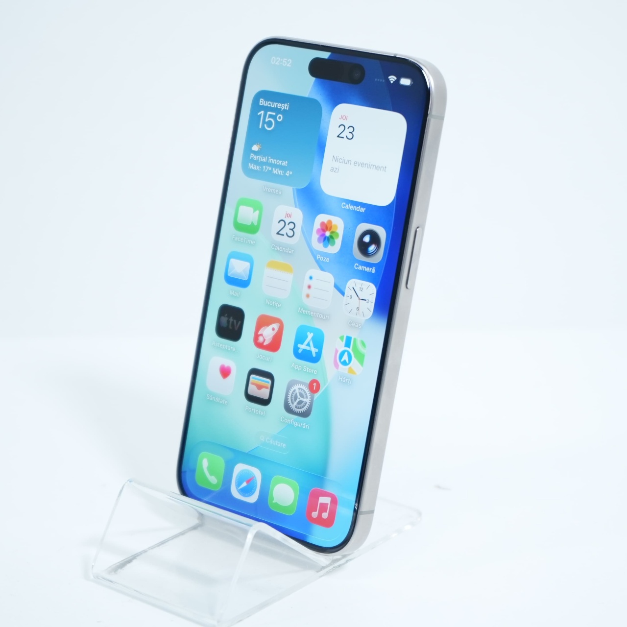 Telefon Apple Iphone 15 Pro 1TB, Natural Titanium - imagine 3