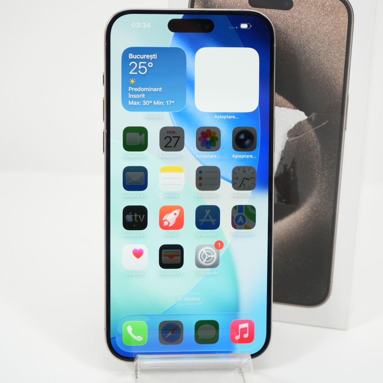 Telefon Apple iPhone 15 Pro Max 256GB, Natural Titanium