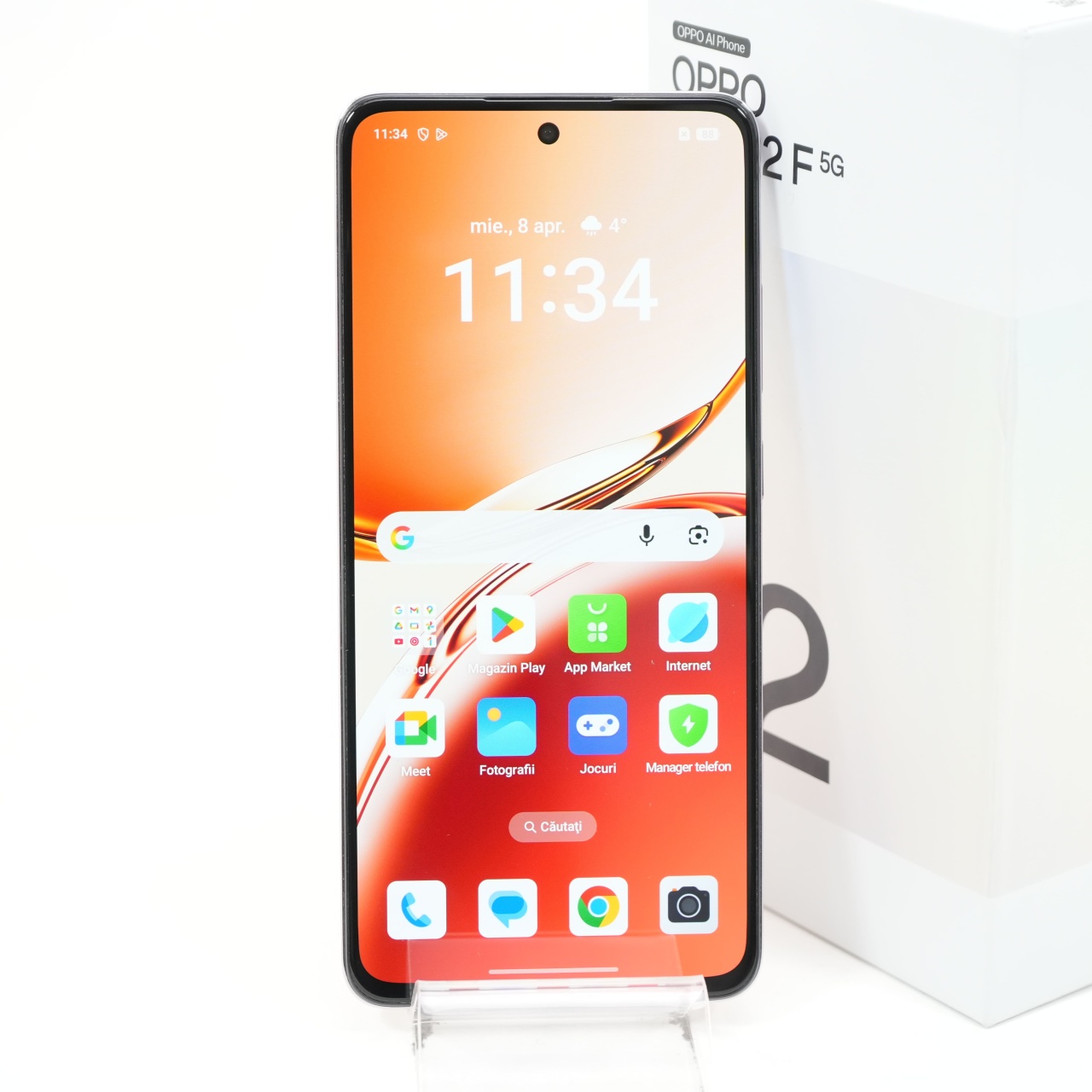 Telefon Oppo Reno12 F 5G, 256GB, Amber Orange - imagine 2