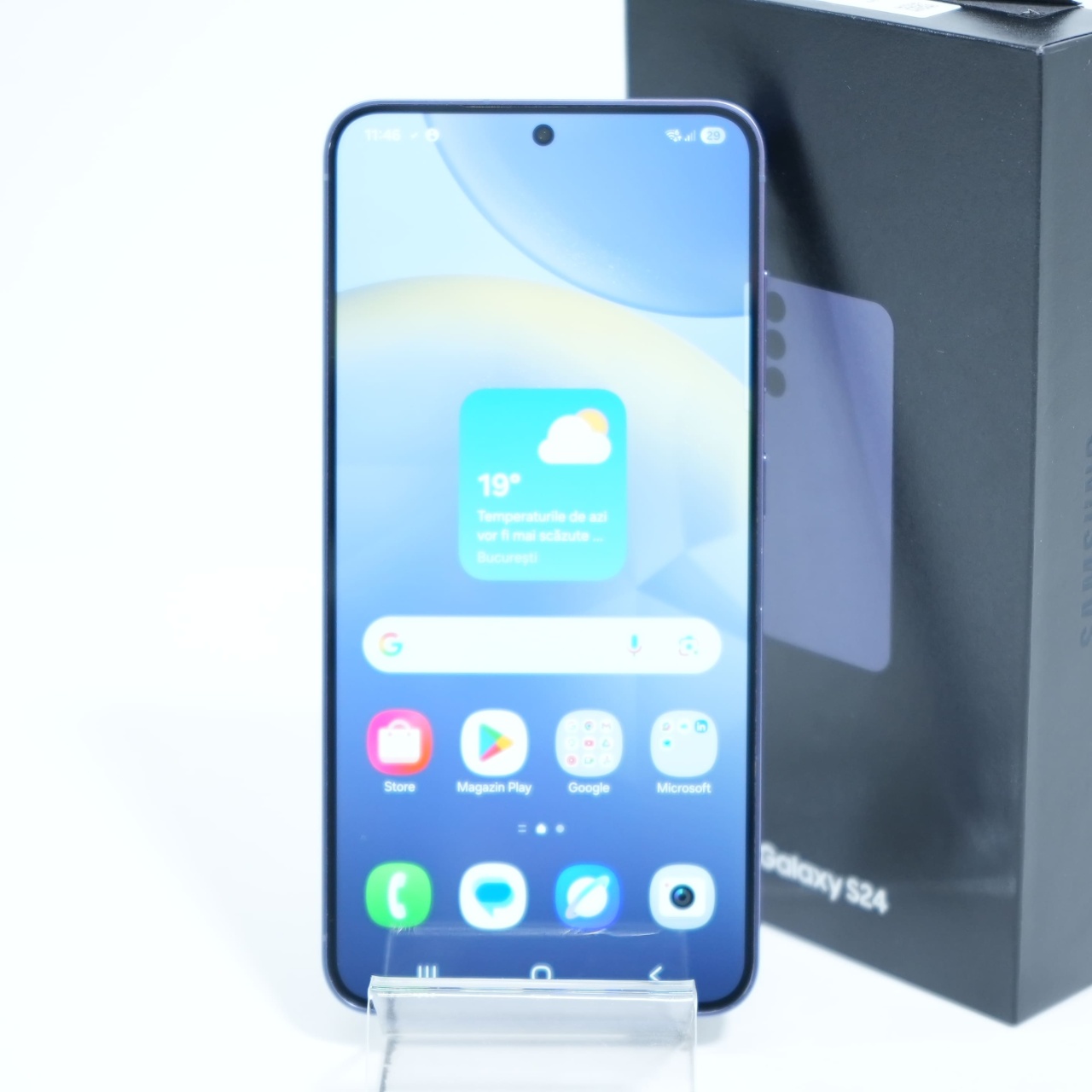 Telefon Samsung Galaxy S24 128GB, Cobalt Violet - imagine 2