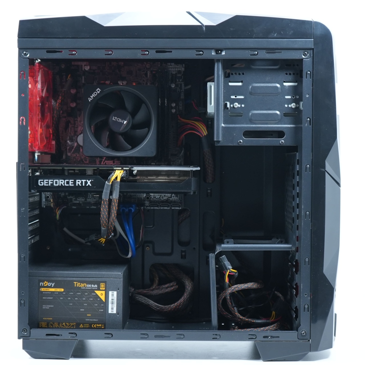 Unitate Pc Inter-tech K1, AMD Ryzen 5 5600X, 16 GB DDR4, SSD de 1