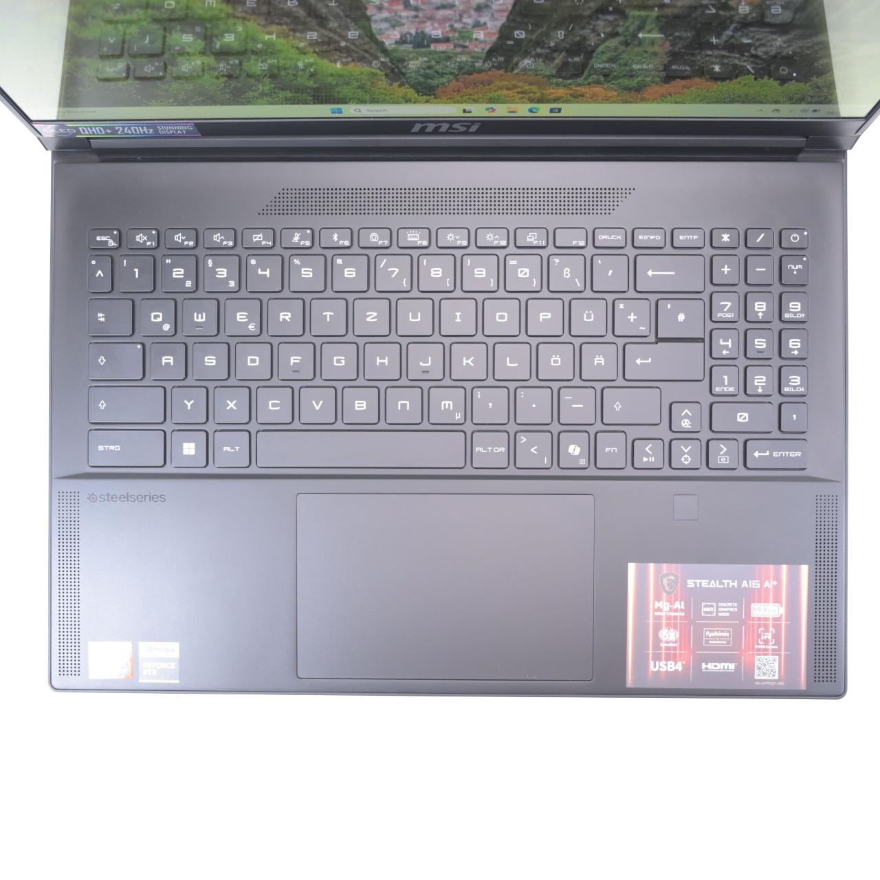 Laptop MSI Stealth A16 AI+ (A3XWHG-044-0015FL-044), AMD Ryzen AI 9 HX 370, 16