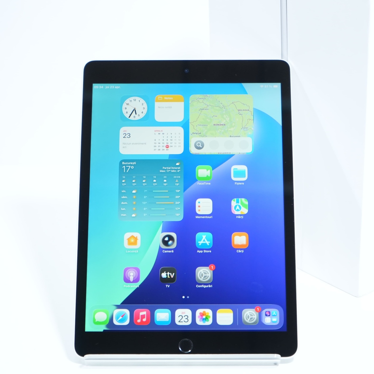 Tableta Apple iPad 10.2 (2021) 256GB, 3GB, Silver - imagine 8