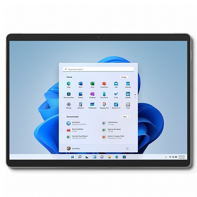 Tableta Microsoft Surface Pro 8, Intel Core i5-1145G7, 13", Rezolutie 2880 x 1920, 120Hz, 16 GB DDR4, SSD de 256 GB, Intel Iris Xe Graphics