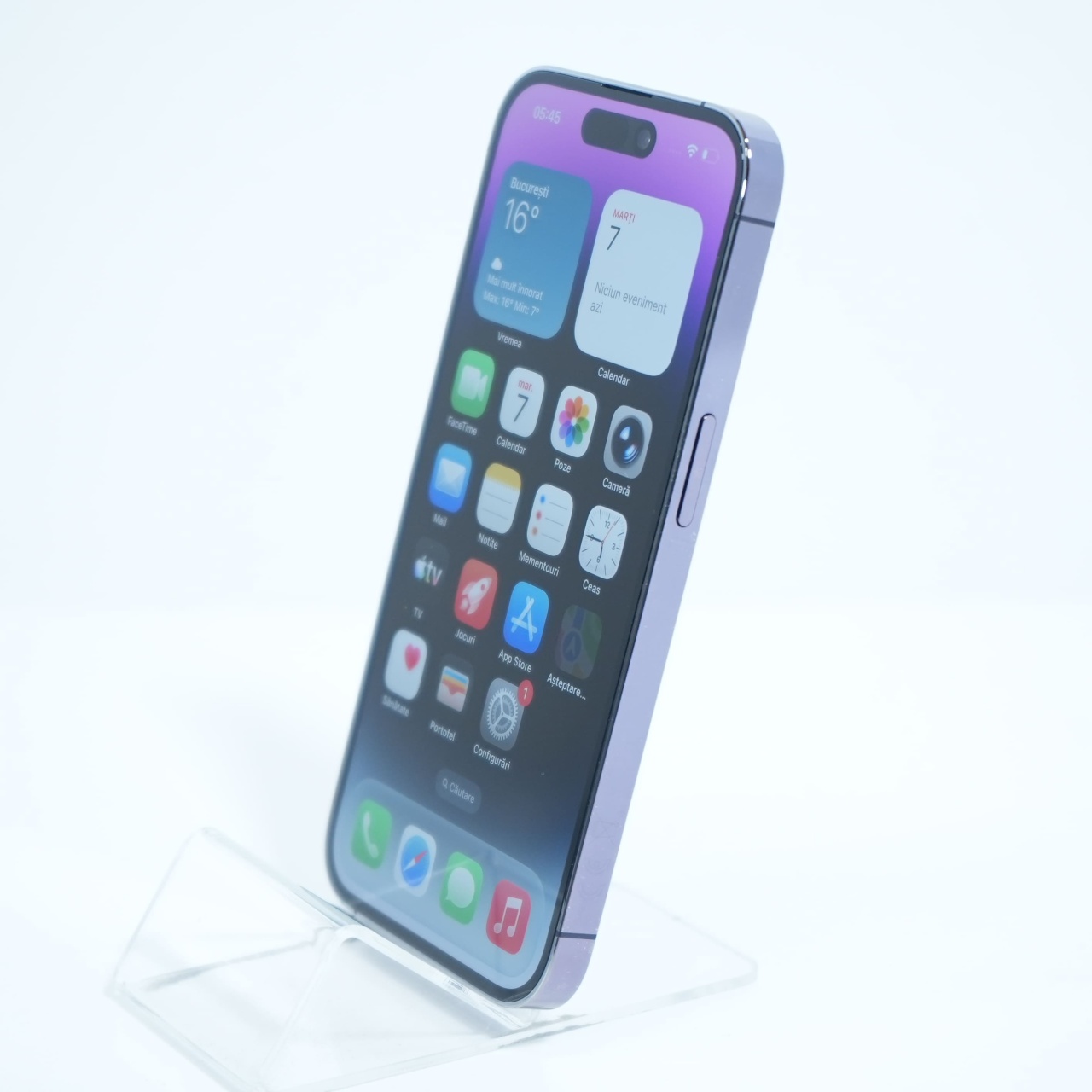 Telefon Apple iPhone 14 Pro 128GB, Deep Purple - imagine 3