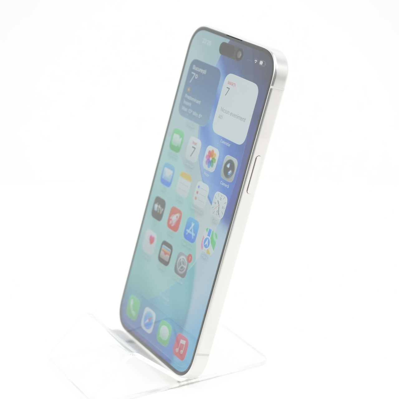 Telefon Apple iPhone 15 Pro Max 256GB, White Titanium - imagine 4