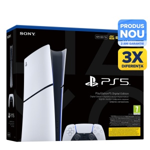 Consola PlayStation 5 Slim Digital Edition (PS5) 825GB, E-Chassis, White - Img 2