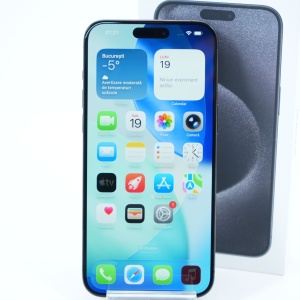 Telefon Apple iPhone 15 Pro Max 256GB, Black Titanium - Img 2