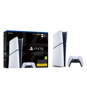 Consola PlayStation 5 Slim Digital Edition (PS5) 825GB, E-Chassis, White - Img 3