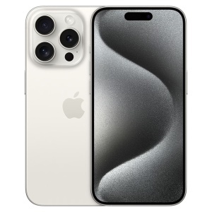 Telefon Apple iPhone 15 Pro 256GB, White Titanium, doar e-SIM