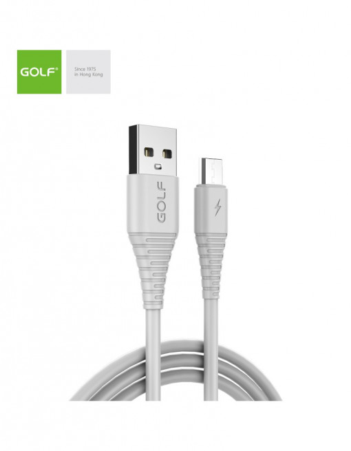 Cablu USB la micro USB Golf Flying Fish Fast Cable 3A ALB GC-64m
