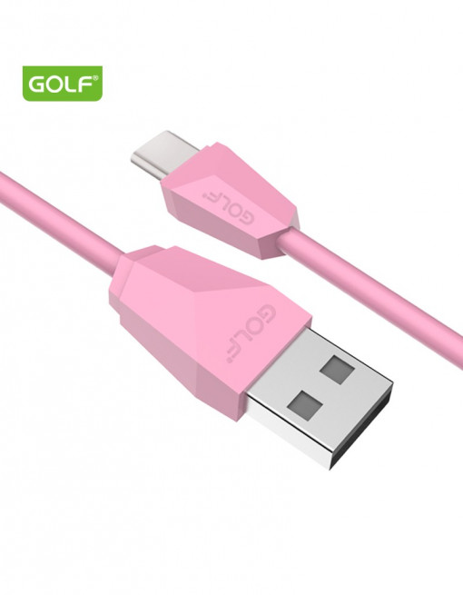 Cablu USB la USB tip C Golf Diamond Sync Cable ROZ GC-27t - PM1