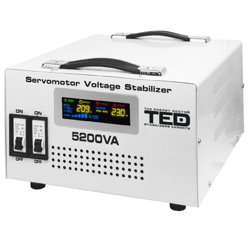 Stabilizator retea maxim 5200VA-SVC cu servomotor monofazat TED000200