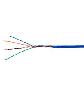 Cablu Shrack U/UTP HSEKU424P1 Cat.5e, 4x2xAWG24/1, PVC, Eca, albastru, cutie