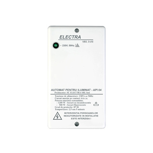 Automat pentru iluminat holurile sau scarile de bloc - ELECTRA API.11G