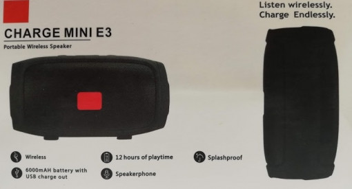 Boxa mare portabila wireless cu MP3 player / radio FM / slot USB Charge Mini E3 TED500604