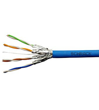 Cablu Schrack U/FTP Cat.6a, HSKF423HB5, 4x2xAWG23/1, 500Mhz, LS0H, Dca, albastru