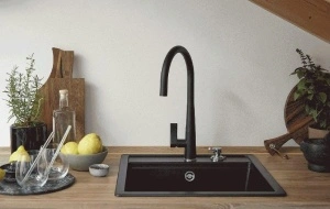 Granitna Sudopera SCHOCK NEMO N-100 u crnoj boji dimenzije 57×51 cm - Img 3