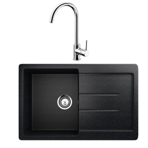 Granitna sudopera Ulgran U507 i lučna inox slavina SET