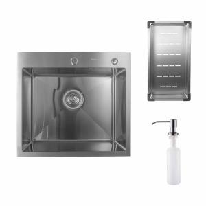 Čelična sudopera SanDonna INOX – Dimenzije 550x500x230 mm
