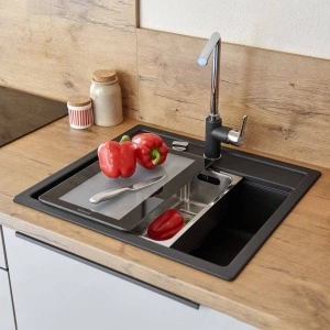 Granitna Sudopera SCHOCK NEMO N-100 u crnoj boji dimenzije 57×51 cm - Img 4