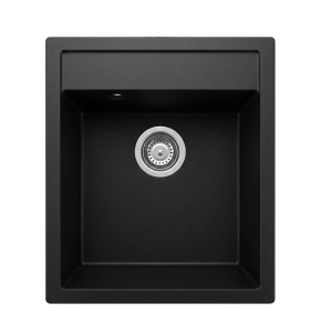 Valterra Verona XS granitna sudopera – crna mat, 435 × 515 mm