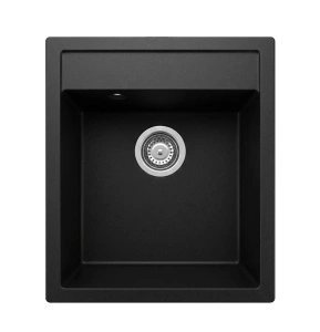 Valterra Verona XS granitna sudopera – crna mat, 435 × 515 mm
