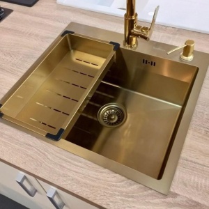 Inox sudopera u zlatnoj boji