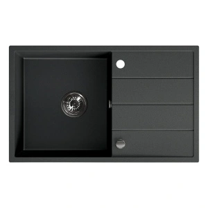 Granitna sudopera Valterra LYON u crnoj boji 780x480 mm