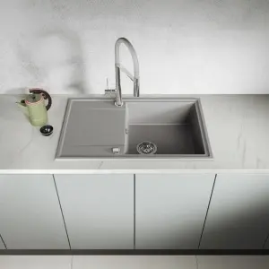 Granitna sudopera Valterra NIKO 780 u sivoj boji - Img 3